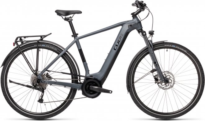 Велосипед Cube Touring Hybrid ONE 400 (2021) Grey/Black