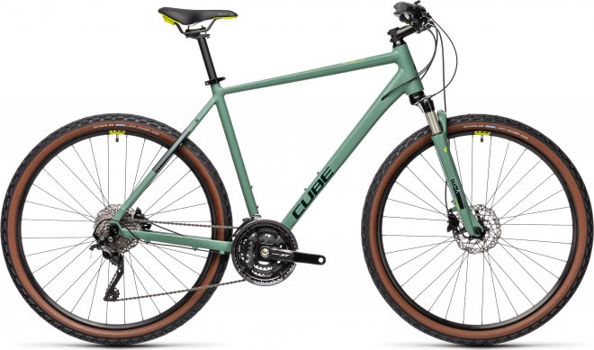 Велосипед Cube Nature EXC (2021) Green/Bluegreen