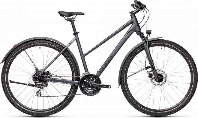 Велосипед Cube Nature Allroad Trapeze (2021) Iridium/Black