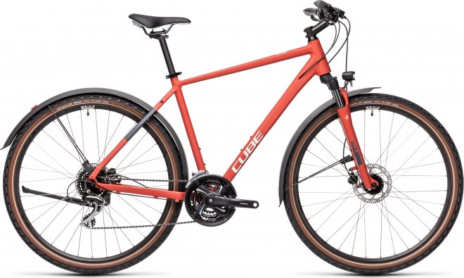 Велосипед Cube Nature Allroad (2021) Red/Grey