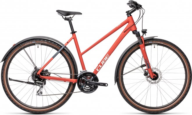 Велосипед Cube Nature Allroad Trapeze (2021) Red/Grey