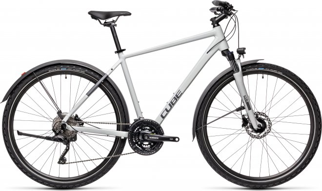 Велосипед Cube Nature Pro Allroad (2021) Grey/Iridium