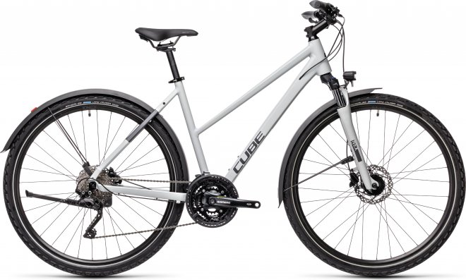 Велосипед Cube Nature Pro Allroad Trapeze (2021) Grey/Iridium