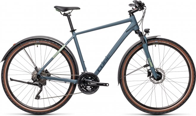 Велосипед Cube Nature Pro Allroad (2021) Blue/Green