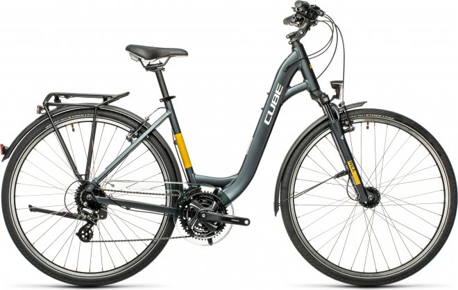 Велосипед Cube Touring Easy Entry (2021) Grey/Yellow