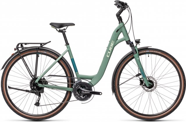 Велосипед Cube Touring EXC Easy Entry (2021) Greenblue/Bluegreen