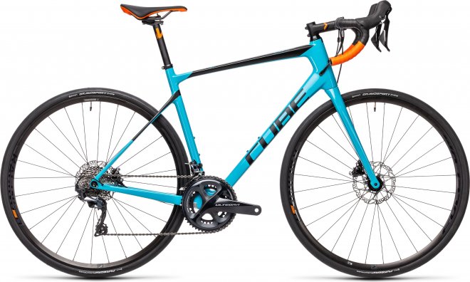 Велосипед Cube Attain GTC SL (2021) Petrol Orange