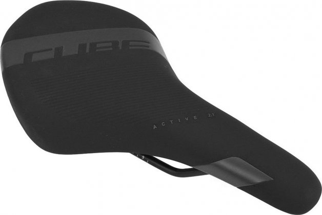 Седло Cube Active 2.1 MTB Saddle, чёрное с серыми элементами Black/Grey