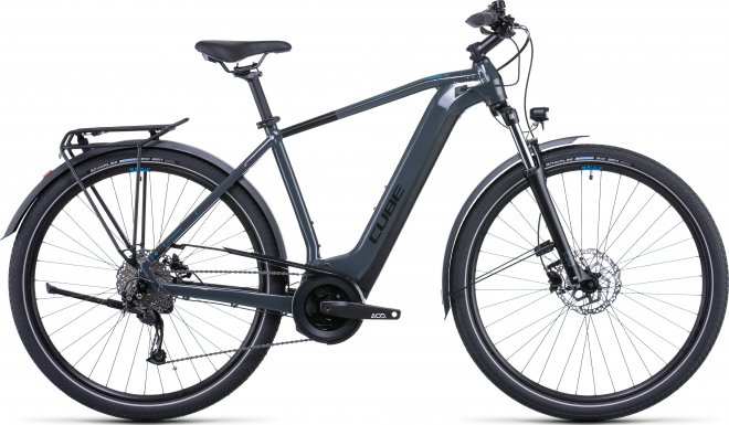 Велосипед Cube Touring Hybrid ONE 400 (2022) Grey/Blue