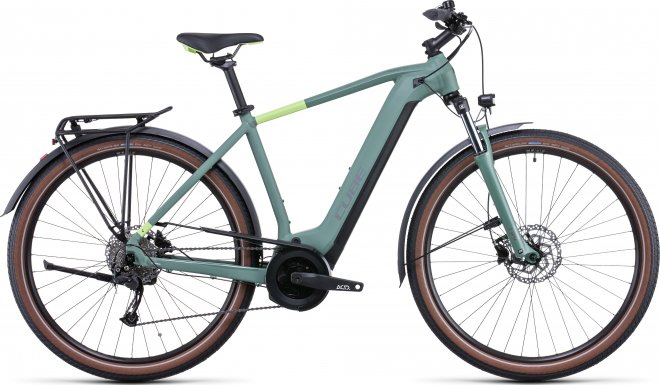 Велосипед Cube Touring Hybrid ONE 400 (2022) Green/Sharp Green