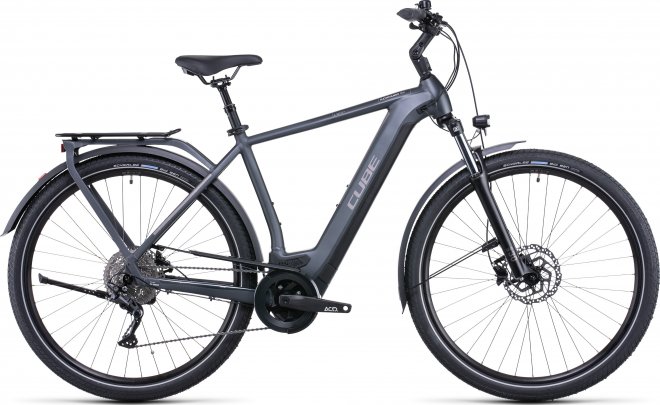 Велосипед Cube Kathmandu Hybrid ONE 500 (2022) Grey/Teak