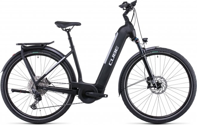 Велосипед Cube Kathmandu Hybrid EXC 750 Easy Entry (2022) Black/Silver