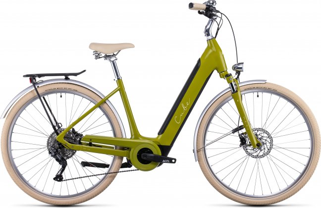 Велосипед Cube Ella Ride Hybrid 500 (2022) Avocado/Cream