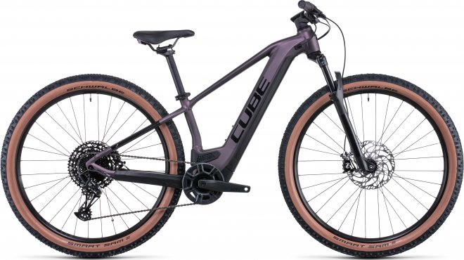 Велосипед Cube Reaction Hybrid EXC 625 29 (2022) Smokey Lilac/Black