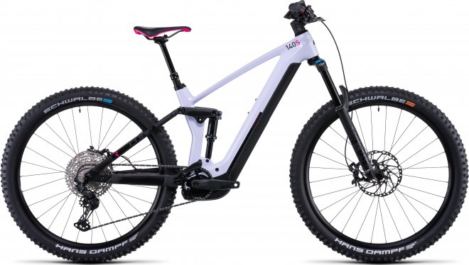 Велосипед Cube Stereo Hybrid 140 HPC SL 750 29 (2022) Violetwhite/Black