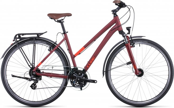 Велосипед Cube Touring Trapeze (2022) Dark Red