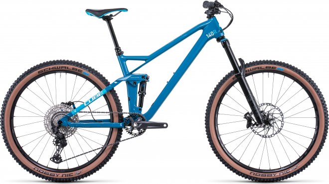 Велосипед Cube Stereo 140 HPC Race 27.5 (2022) Deep Blue/White