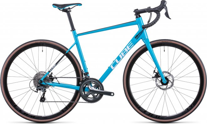 Велосипед Cube Attain Race (2022) Sky Blue/Black