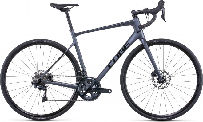 Велосипед Cube Attain GTC SL (2022) Grey Carbon