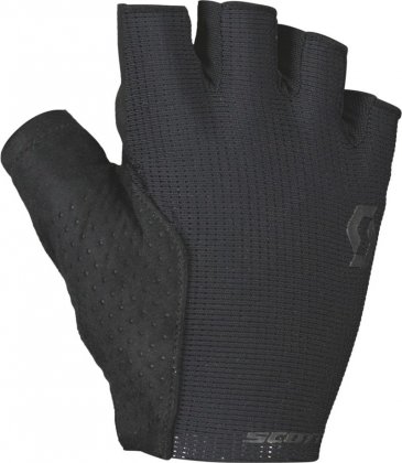 Перчатки с короткими пальцами Scott Essential Gel, чёрные Black/Dark Grey
