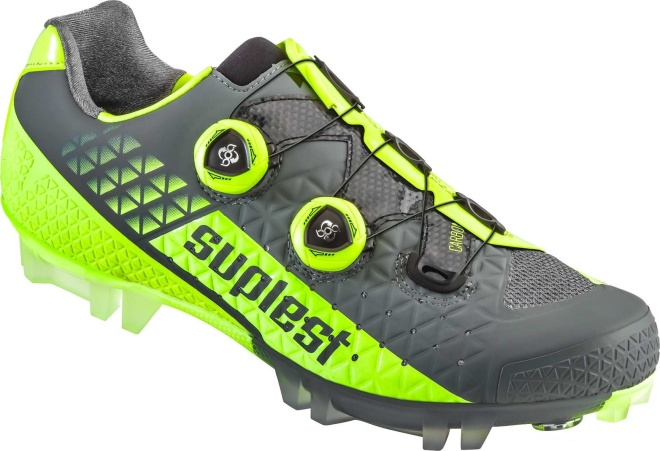 Велообувь Suplest Crosscountry Pro, серо-лаймовая Grey/Neon Yellow