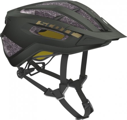 Шлем Scott Fuga Plus Rev (CE) Helmet, чёрный с коричневыми элементами Dark Moss Green