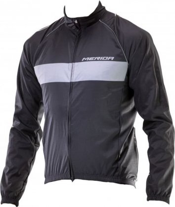 Куртка Merida Wind Jacket Nizza Luxury, чёрно-серая Grey Carry Over