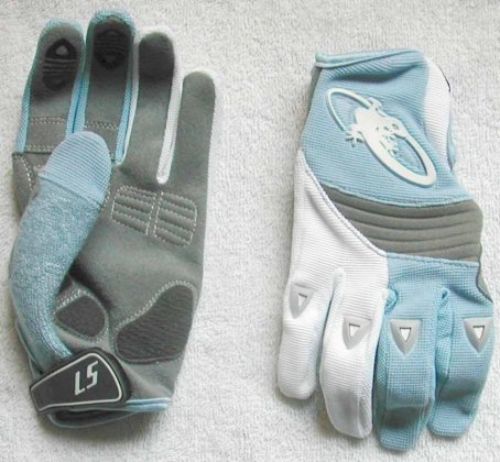 Перчатки с длинными пальцами женские Lizard Skins Phoenix Women's, голубые с белыми элементами Light Blue