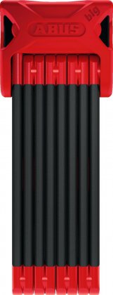 Замок складной сегментный на ключе ABUS Bordo Big 6000/120 Red SH, красно-чёрный Red