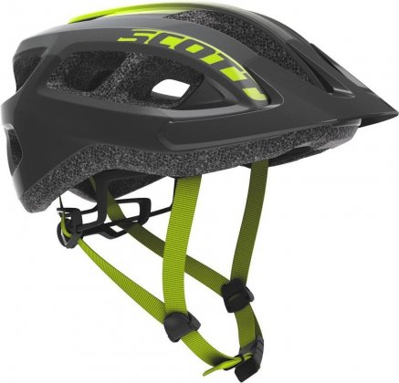 Шлем Scott Supra (CE) Helmet, чёрно-графитово-лаймовый Black/Radium Yellow Fade