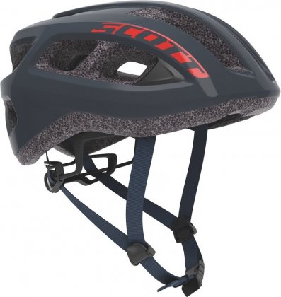 Шлем Scott Supra Road (CE) Helmet, тёмно-бирюзово-красный Midnight Blue