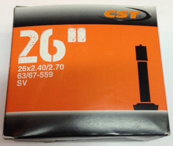 Камера CST 26x2.40/2.70 (63/67-559), Downhill, автониппель Schrader