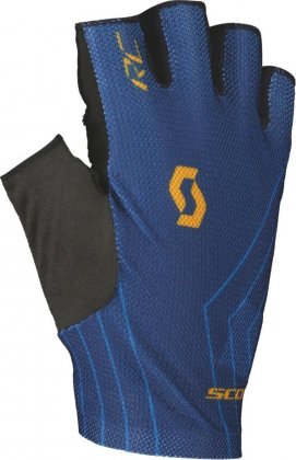 Перчатки с короткими пальцами Scott RC Team SF Glove, сине-чёрные Midnight Blue/Storm Blue