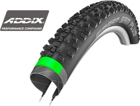 Покрышка Schwalbe Smart Sam Plus 27.5x2.25 (57-584), Wired, Addix, Performance