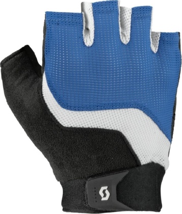 Перчатки с короткими пальцами Scott Essential, сине-чёрные с белыми элементами Blue/White