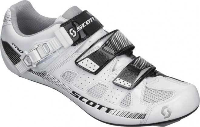 Велотуфли Scott Road Pro Shoe, бело-чёрные White/Black