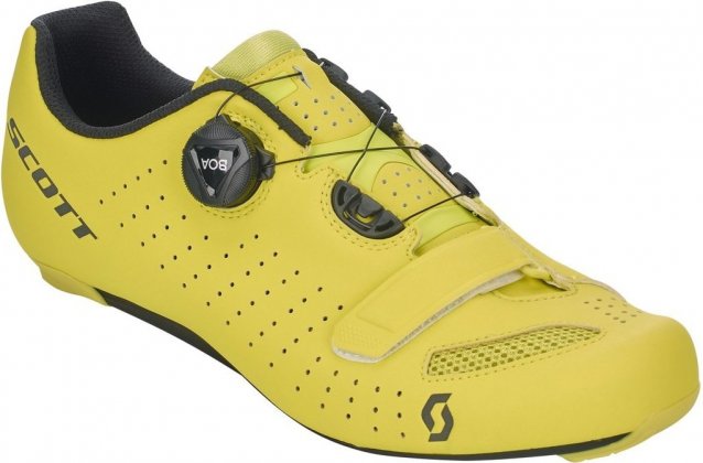 Велотуфли Scott Road Comp BOA Shoe, жёлто-чёрные Matte Sulphur Yellow/Black