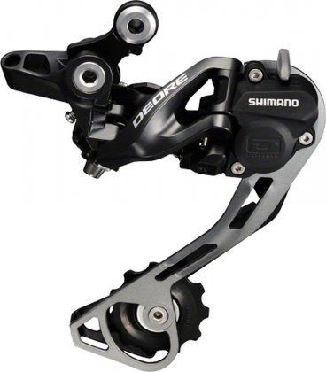 Переключатель скоростей задний Shimano Deore RD-M615-SGS, чёрный Black