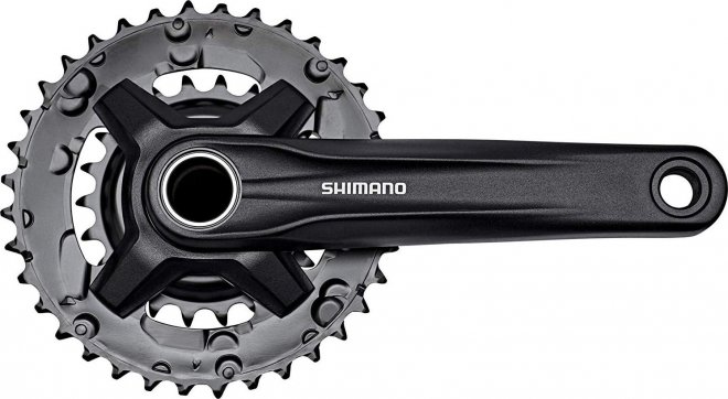 Система с интегрированным валом Shimano Acera FC-MT210-2, длина шатунов 175 мм, набор звёзд 36-22T