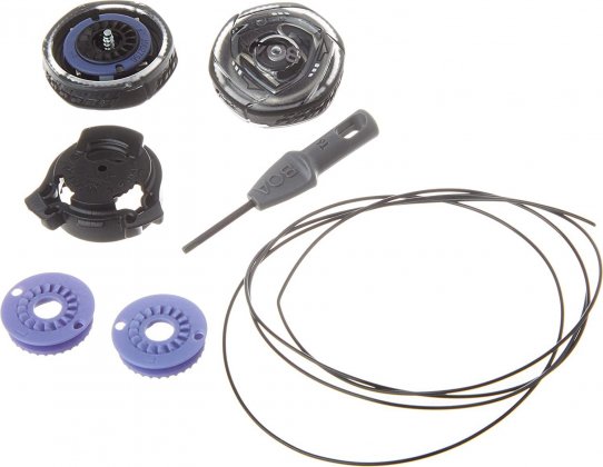 Комплект застёжек для обуви Shimano BOA IP1 Repair Kit 1 Dials Black for SH-XC/RC901 Left, чёрный Black