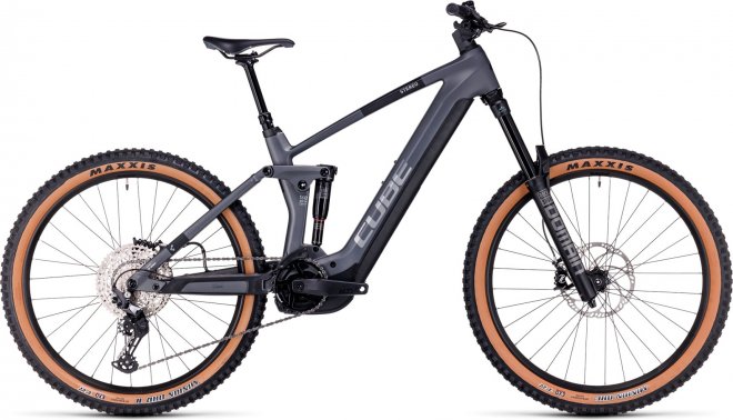 Велосипед Cube Stereo Hybrid 160 HPC Race 750 27.5 (2023) Metal Grey