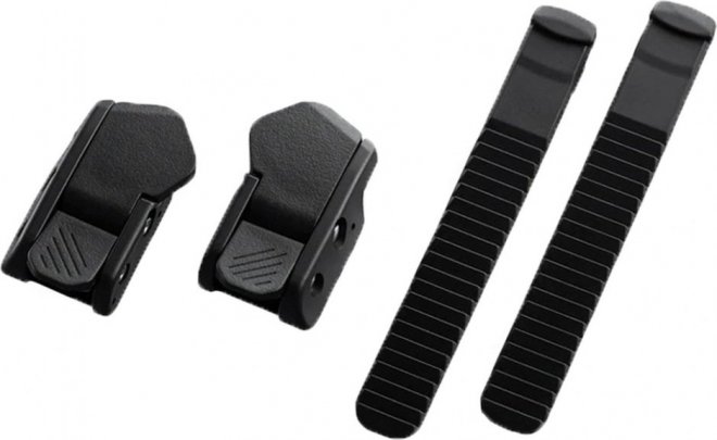Комплект бакль и стрэп Shimano Low Profile Buckle & Strap Sets, чёрный Black