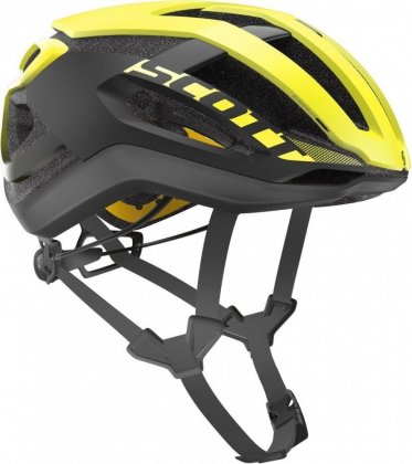 Шлем Scott Centric PLUS, жёлто-чёрный Yellow RC