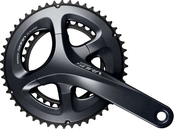 Система с интегрированным валом Shimano Sora FC-R3000, длина шатунов 175 мм