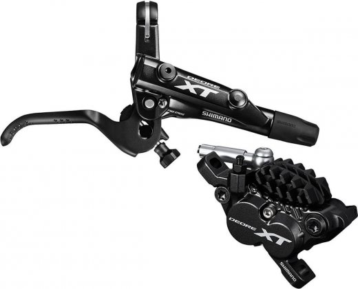 Тормоз дисковый гидравлический Shimano Deore XT BR-M8020/BL-M8000, колодки с радиатором