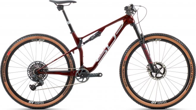 Велосипед Superior Team XF 29 Factory Racing (2023) Glossy Red Carbon/Chrome