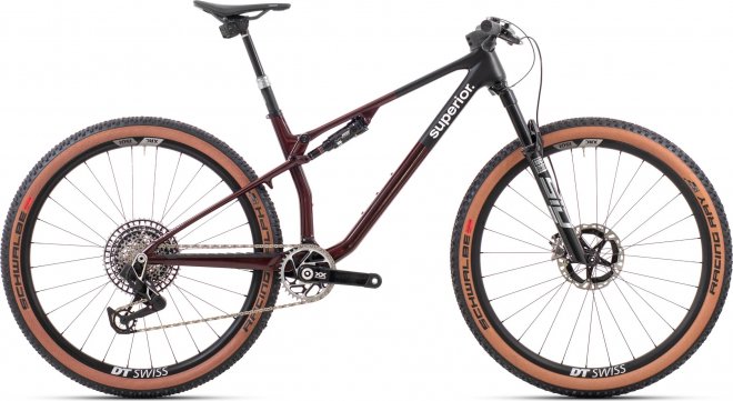 Велосипед Superior XF 9.9 Team (2024) Glossy Red Carbon/Black