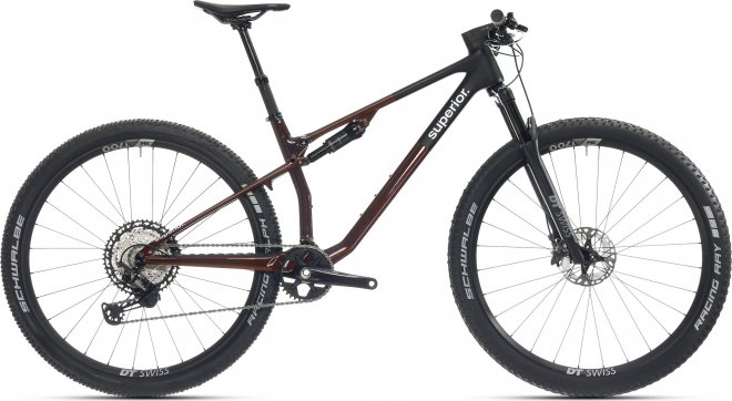 Велосипед Superior XF 9.5 Team (2024) Glossy Red Carbon/Black
