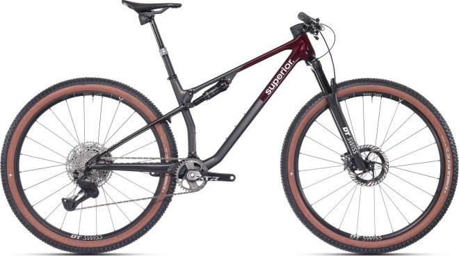 Велосипед Superior XF 9.9 Team (2025) Red Carbon/Matte Carbon