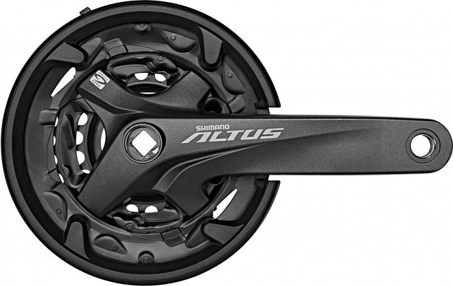 Система под квадрат Shimano Altus FC-M2000, длина шатунов 175 мм, с защитой цепи